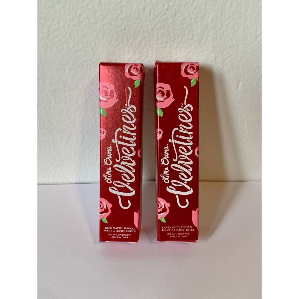 2X Lime Crime Velvetines Liquid Matte Lipstick Cashmere Vegan NIB Discontinued